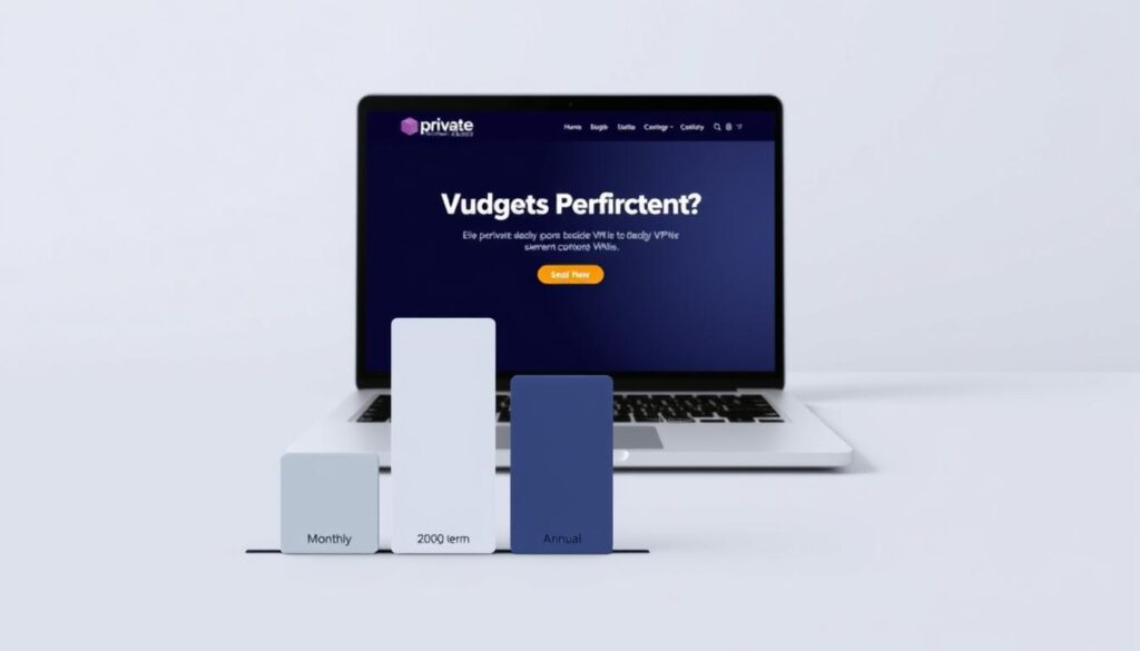 Private Internet Access: Safeguard Your Online Privacy 2 A sleek, minimalist image depicting "Budget-friendly VPN pricing" for the Private Internet Access VPN service. In the foreground, a simple bar chart showcases three different pricing tiers, ranging from a basic monthly plan to longer-term annual subscriptions. The color palette is muted, with clean lines and geometric shapes creating a contemporary, tech-savvy aesthetic. The middle ground features a laptop screen displaying the Private Internet Access website, highlighting the affordability of their VPN plans. The background is a subtle gradient, conveying a sense of digital security and privacy. The overall composition is well-balanced, emphasizing the budget-friendly nature of the VPN offering.