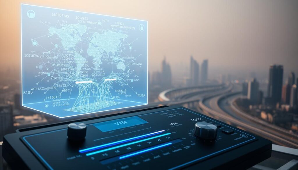 Why does my VPN speed change when I switch server locations? 6 A holographic display shimmers with a 3D visualization of network data, data packets flowing through virtual tunnels as a VPN connection is optimized. In the foreground, a futuristic control panel with sliders and dials allows precise tuning of VPN settings, the interface illuminated by a soft blue glow. In the background, a cityscape of skyscrapers and highways recedes into the distance, the atmosphere hazy and ethereal, suggesting the seamless integration of the digital and physical realms. The scene conveys a sense of advanced, streamlined VPN technology that empowers users to fine-tune their internet experience for maximum speed and efficiency.